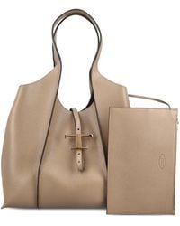 Tod's - Medium Leather Tote Bag - Lyst