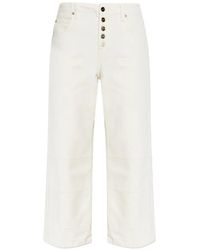 AllSaints - Tay Button-Up Panelled Jeans - Lyst