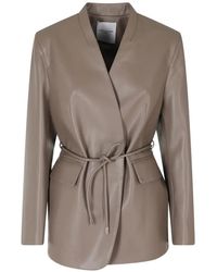 Isabelle Blanche - Belted Double-Breasted Blazer - Lyst