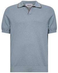 D4.0 - Polo Con Ribete De Canalé - Lyst