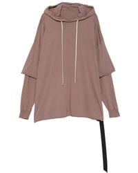 Rick Owens - Tommy Hustler Double-Layer Hoodie - Lyst
