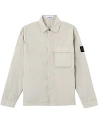 Stone Island - Shirt Pearl - Lyst