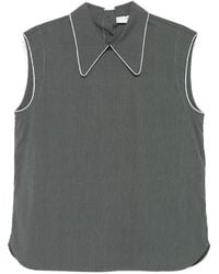 Tela - Check Piped-Trim Top - Lyst