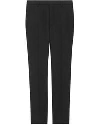 Saint Laurent - Straight-Leg Virgin Wool Tailored Trousers - Lyst