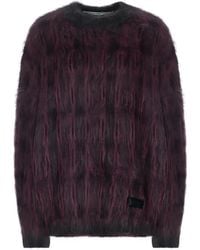 Alexander Wang - Plaid Brushed-Knit Sweater - Lyst