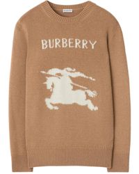 Burberry - Pullover Mit Ritteremblem - Lyst