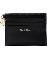 Calvin Klein - Logo-Stamp Cardholder - Lyst