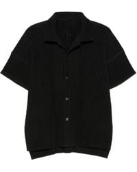 Homme Plissé Issey Miyake - Pleated Short-Sleeve Shirt - Lyst