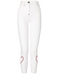 Philipp Plein - Jean À Coupe Cinq Poches Et Détail Cœur - Lyst