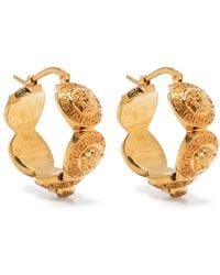 Versace - Geometric Metal Hoop Earrings Tribute - Lyst