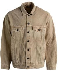 Balenciaga - Giacca Denim Con Logo - Lyst