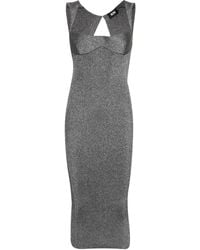 Gcds - Geribbelde Maxi-Jurk - Lyst