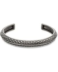 Roberto Cavalli - Snake-Effect Cuff Bracelet - Lyst