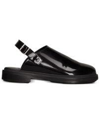 Ami Paris - Patent-leather Slingback Sandals - Lyst