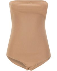 Courreges - Logo-Embroidered Bodysuit - Lyst