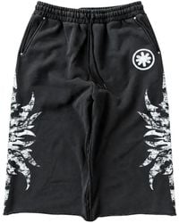 LOSTSHDWS - Graphic-Print Track Shorts - Lyst