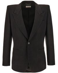 Saint Laurent - Wool Blazer - Lyst