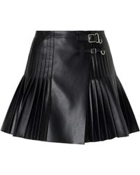 Ermanno Scervino - Buckle-Fastening Pleated Mini Skirt - Lyst