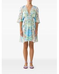 CAMILLA - Floral-Print Mini Dress - Lyst