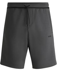 BOSS - Drawstring Track Shorts - Lyst
