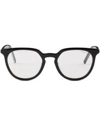 Prada - Lunettes De Soleil À Plaque Métallique Emblématique - Lyst