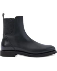 Brunello Cucinelli - Leather Chelsea Boots - Lyst