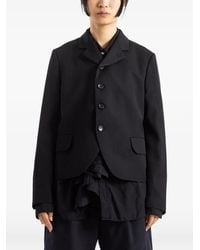 Comme des Garçons - Curved-Hem Notched-Lapel Jacket - Lyst