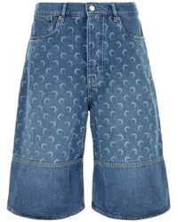 Marine Serre - Denim Shorts - Lyst