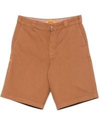 Replay - Logo-Patch Cotton Shorts - Lyst