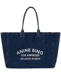 Anine Bing - Leo Denim Tote - Lyst