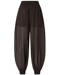 Pinko - Bore Wide Broeken - Lyst