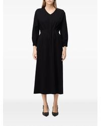 MEIMEIJ - V-Neck Pleated Dress - Lyst