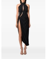 NORINA ST - Esa Cut-Out Draped Midi Dress - Lyst