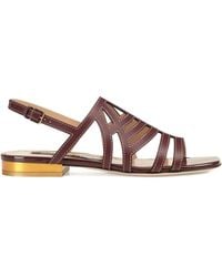 Sergio Rossi - Agate Cut-Out Slingback Sandals - Lyst
