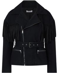 Liu Jo - Denim-Jacket With Fringe - Lyst