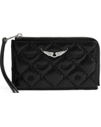 Zadig & Voltaire - Quilted Logo-Plaque Cardholder - Lyst