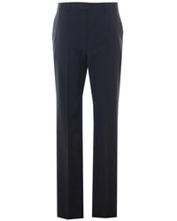 Valentino Garavani - Embroidered-Logo Tailored Trousers - Lyst