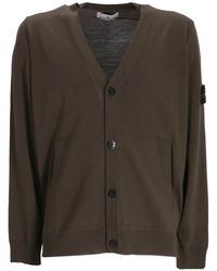 Stone Island - Vest Met V-Hals - Lyst