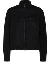 Fabiana Filippi - Sequin-Embellished Ribbed-Knit Jacket - Lyst