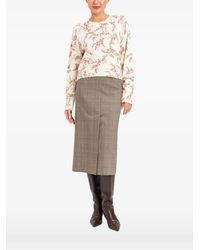 Twinset - Floral-Print Sequin-Embellished Sweater - Lyst