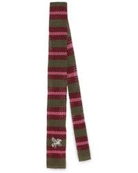 Etro - Knit Silk Tie With Stripes And Pegaso - Lyst