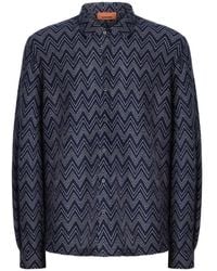 Missoni - Cashmere Zigzag Shirt - Lyst