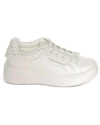 ARMANI EXCHANGE - Logo-Print Platform Sneakers - Lyst