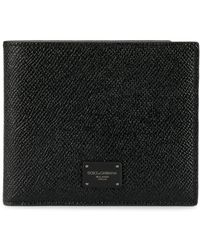 Dolce & Gabbana Portemonnaie mit Logo-Patch - Schwarz