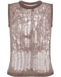 Rick Owens - Spider Open-knit Tank Top - Lyst