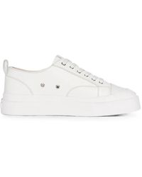 Manière De Voir - Vienna Leather Contrast Stitch Sneakers - Lyst