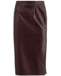 Gaelle Paris - Side-Zip Pencil Midi Skirt - Lyst
