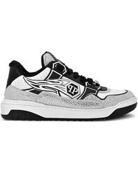 Philipp Plein - Leather Low-Top Sneakers Moon Walker - Lyst