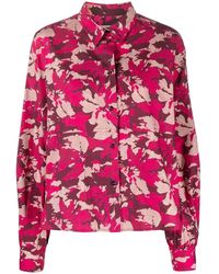 Woolrich - Floral-Print Cotton Shirt - Lyst