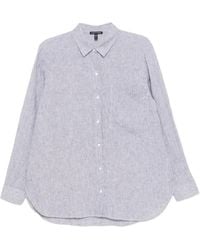 Eileen Fisher - Linen Striped Shirt - Lyst